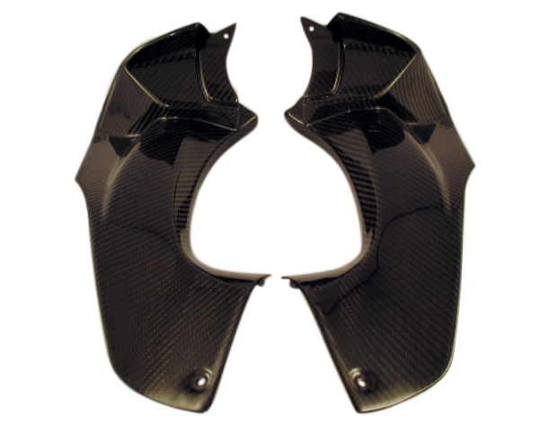 Ram Air Duct Covers ( with tabs) in 100% Carbon Fiber for Kawasaki ZX14R/ZZR1400 2012+