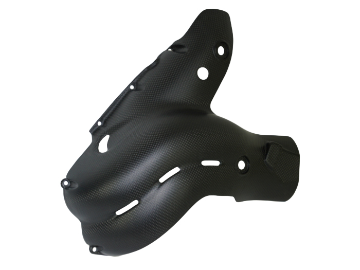 Exhaust Cover (Heat Foil) in 100% Carbon Fiber for Ducati Panigale V4 2018-2021, Streetfighter V4